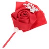 4Pcs Exquisite Ribbon Wedding Corsage Brooch Bridesmaid Artificial Chest Flower