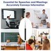 PEAPIN Retractable Teacher Pointer, White Extendable Classroom Pointer Stick for