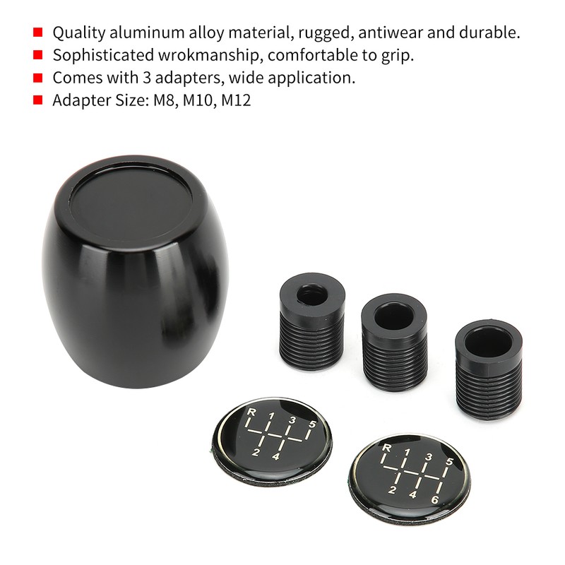 5/6 Speed Manual Shift Knob Gear Shifter Universal Car Accessory