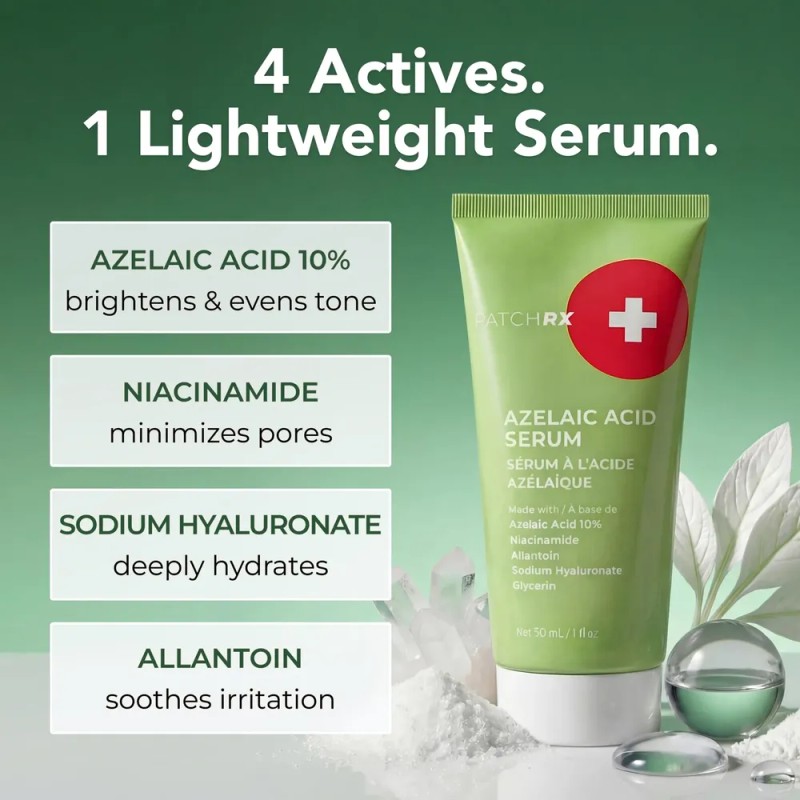 Azelaic Acid 10% Serum For Face With Niacinamide &