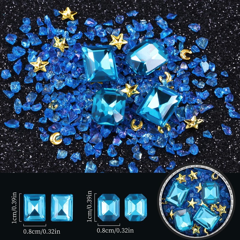 6 Wheels Mixed Sparkle Nail Art Rhinestones Diamonds Crystals Butterfly