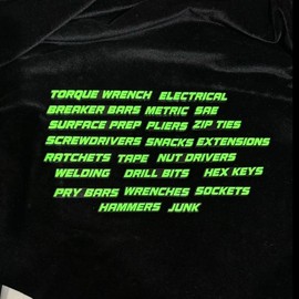 QRT Toolbox Drawer Tags:_Starter Pack 22 Tags_Black_Green