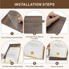 4 Pack 8.5×11 Vertical Tabletop Display Stand with Walnut Base