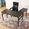 DlandHome L-Shaped Folding Computer Desk 54.7inches and 54.7inches Left and