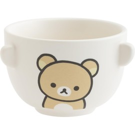 San-X Rilakkuma Cha Wan Bowl Set, Rilakkuma, KA30001, H2.4 x 3.5 inches (60 x 90 mm)