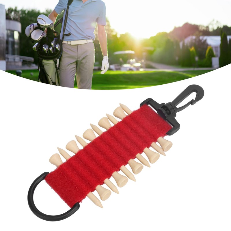 10 Tees Golf Tee Holder, Golf Ball Holder, Golf Tee