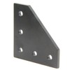 Zeberoxyz 4 Pieces Black L-Shaped Corner Angle Plate with 20