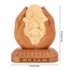 Wooden Holy Family Figurine Statue Exquisite Delicate Durable Stable Beech