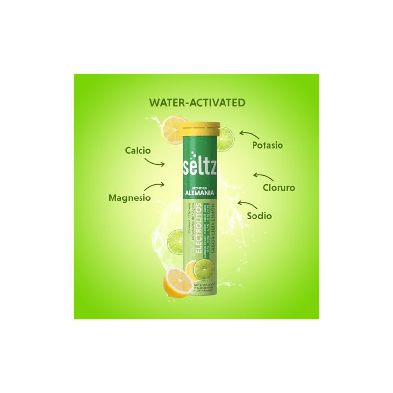Seltz Electrolitos Lima-Limón Tabletas Efervescentes