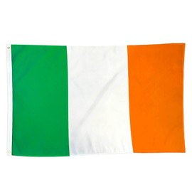 5x3Ft Ireland Flag, Durable Irish Flag with 2 Metal Eyelets Used Indoor and Outdoor, Bright Color Ireland National Flag Decorated in Sporting Events, Parties, Parade