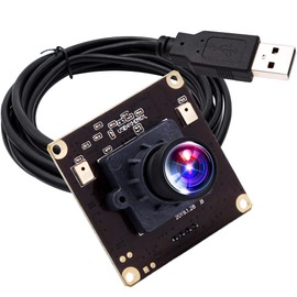 ELP 4K USB Camera Module with Microphone for Computer - 8MP Industrial Lightburn Camera IMX317 - 100 No Distortion Lens