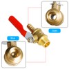 Aopin Ball Valve Brass G 1/4" Male Thread x 8mm