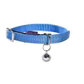 Bobby "safe" Blue Reflective Cat Collar