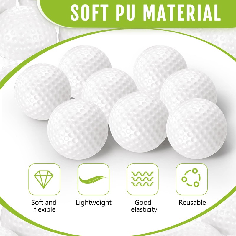 Junkin 80 Pcs Foam Golf Practice Balls Realistic Feel and