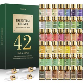 FUHITIM Essential Oil Set, Premium Essential Oils Gift Set for Diffuser, DIY Candle and Soap Making, 42x5 ML (0.17oz)