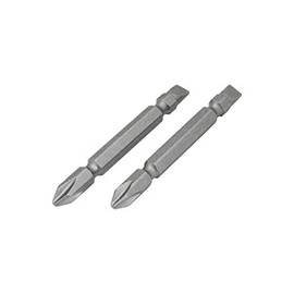Kyocera Former Ryobi Phillips Slotted Screwdriver Bit Set of 2 (Positive) No.2/(Negative) 6.35 x 1.0 x 65 6741601