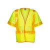 Kishigo 1201A Ultra-Cool Polyester Mesh Prismatic Vest, 3X-Large, Lime