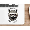 Horizon Decals Local Street Fighter Raccoon Vinyl Sticker Decal -