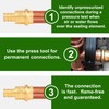 FullMayPro 3/4 inch Press Propress X 3/4" PEX Crimp Coupling