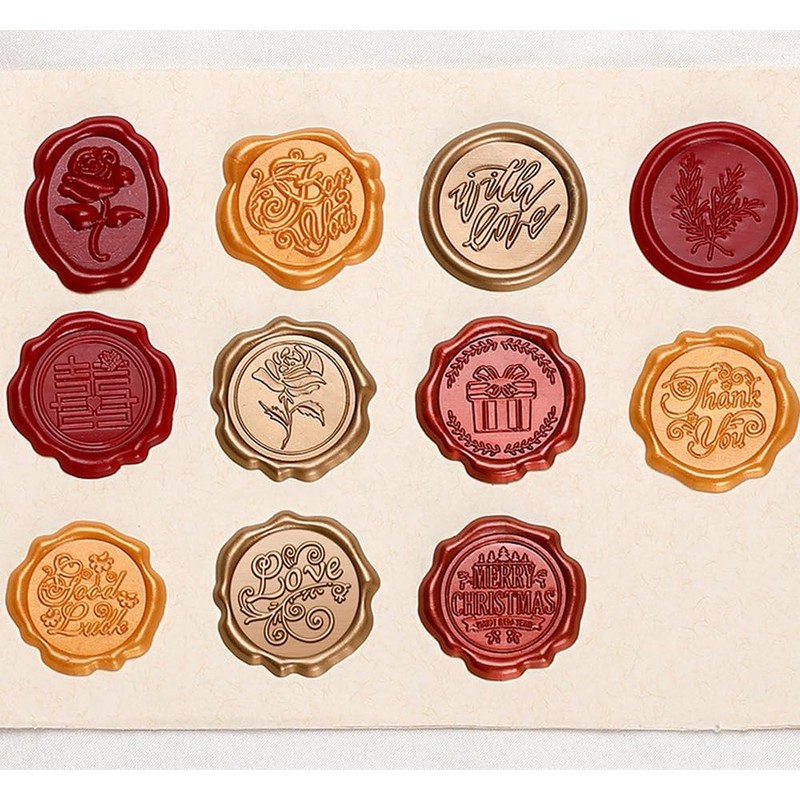 moin 2412sl339 Seal Wax Stamp Rose Gift