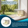 Pcmursal No Mess Bird Feeder for Cage, Hanging Bird Bath