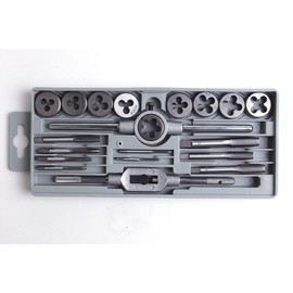 Threading die set from GSR 00706020, 21&nbsp;pieces, 25&nbsp;x 9&nbsp;M3-M12&nbsp;