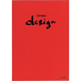 Kokuyo Campus Design Notebook 0.1 inch (3 mm) Graph A4 Red Yosa-10R