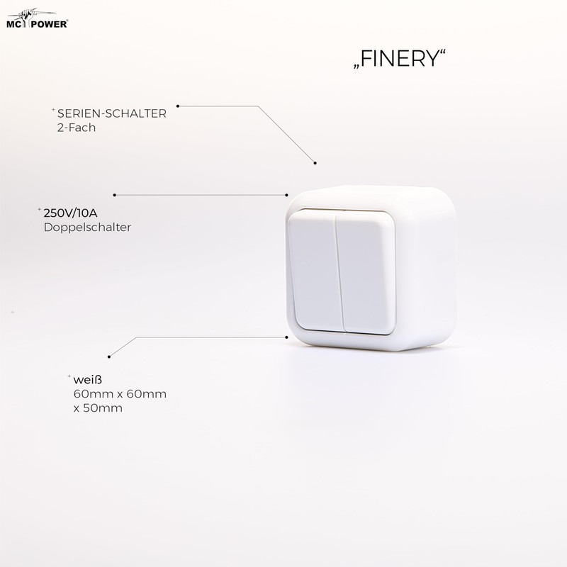 MC POWER 2-Way Series Switch Surface-Mounted Switch | Finery |