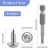Pack of 100 Self-Tapping Stainless Steel Torx Screws Stainless Steel