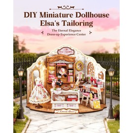 Rolife DIY Miniature House Shop Series -Elsa's Tailoring Shop Sewing Room