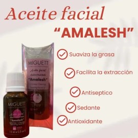 Aceite Facial Amalesh Desincrustante Miguett 15ml Todo Tipo De Piel