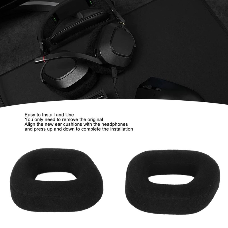 Replacement Ear Pads for HS80, Replacement Ear Cushions Noise Cancelling