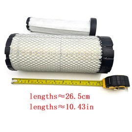 Air Filter 6690907 7020361 Compatible with Bobcat Excavator E32 E35 E85 S100 T110 lengths≈265mm/10.43in