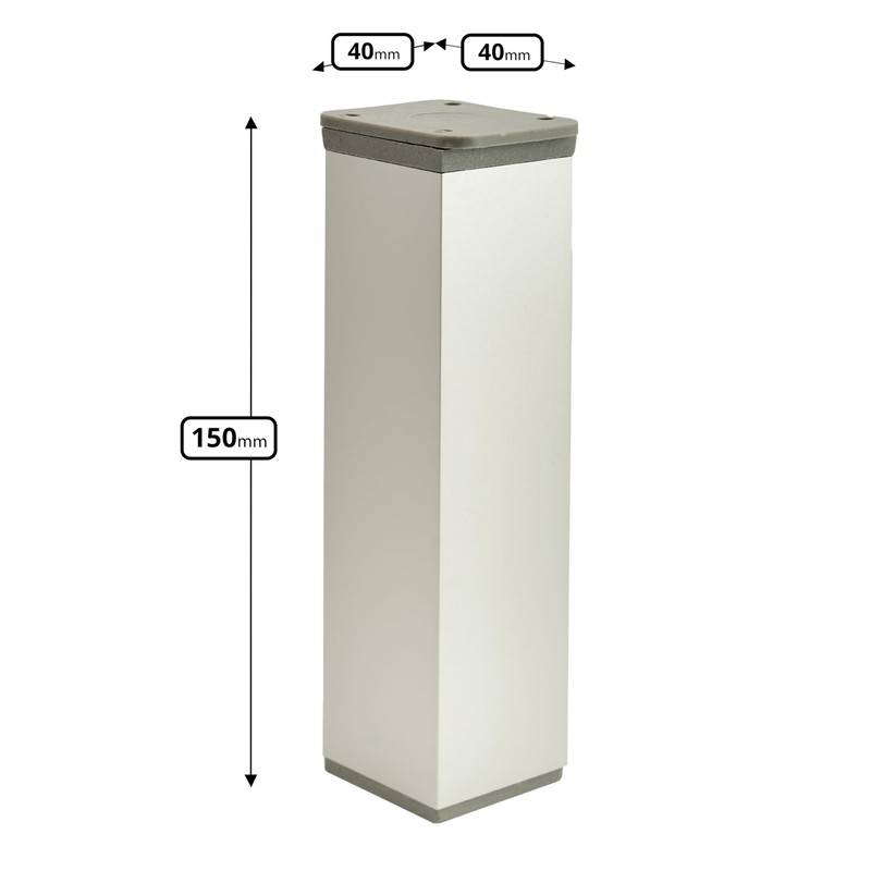 Furniture Feet, Metal Table Legs, Height Adjustable, Sofa Feet, Aluminium