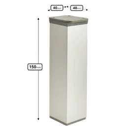 Furniture Feet, Metal Table Legs, Height Adjustable, Sofa Feet, Aluminium Profile, Pack of 4, 40 x 40 mm