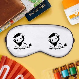 'Cute Sketchy Lion ' Sleep/Travel Eye Mask (EY00029588)