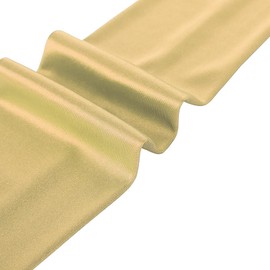 Seeksmile Women's Satin 19" Fingerless Gloves 1920s Long Opera Party Costume Gloves, Gold, 19 Inches