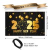 SAHUNFRI Black And Gold New Year Party Decoration,Extra Large Fabric