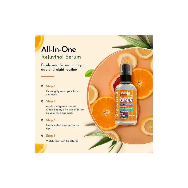 Suero De Mucina De Caracol Con Vitamina C, Suero Facial