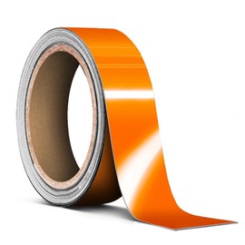 VViViD Vinyl Tape Pinstripe Orange Reflective Gloss Adhesive Automotive Film (1" x 20ft)