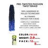 crochet twists pre looped-14 Inches 8 Packs Passion Twist Crochet