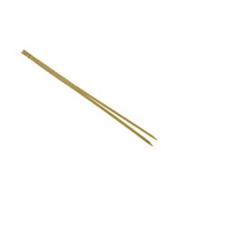 BambooMN Bamboo Double Prong Stick Skinny Pick Skewer 3.5" Long, 300 Pieces
