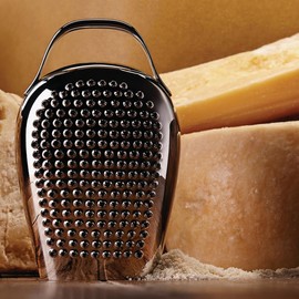 Alessi "Cheese please" Cheese Grater in 18/10 Stainless Steel Mirror Polished, Silver