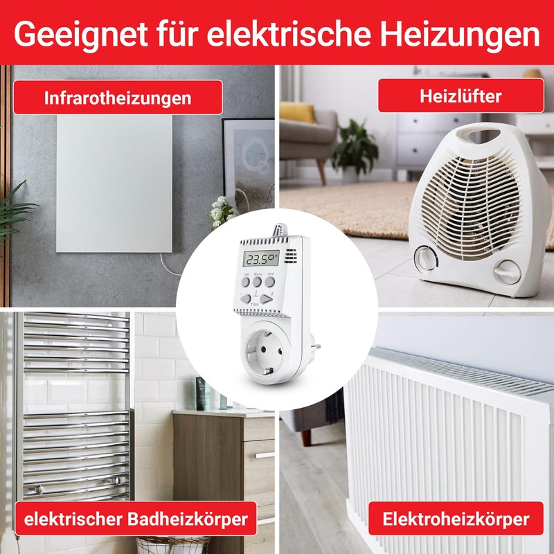 Elektrobock plug-in thermostat TS05 thermostat infrared heating