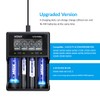 XTAR VC4SL 3A Fast Charger 4-Bay, 18W QC3.0 Adapter Included,