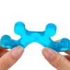 Set 3 Pares Separadores De Dedos Pies Silicona Flexible Celeste