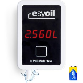 esyoil E-Dipstick: Digital Level Indicator for Water Tank/Cistern | Display in Litres, Centimetres and Percentage | Easy Assembly | No WiFi Required
