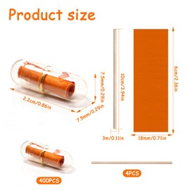 Sixfolo Capsule Messages Pack of 400 Transparent Love Letter Capsules Small Capsules for Labelling Colourful Friendship Capsule Empty with Heart Pattern for Wedding Valentine's Day (Colour Random)