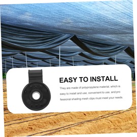 Gatuida 20pcs Plastic Buckle Clips for Sunshade Mesh Durable Material Garden Accessories for Greenhouse Easy to Install Practical Garden Netting