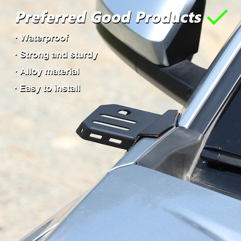 Hood Searchlight Holder and Antenna Mount Bracket Compatible with Toyota